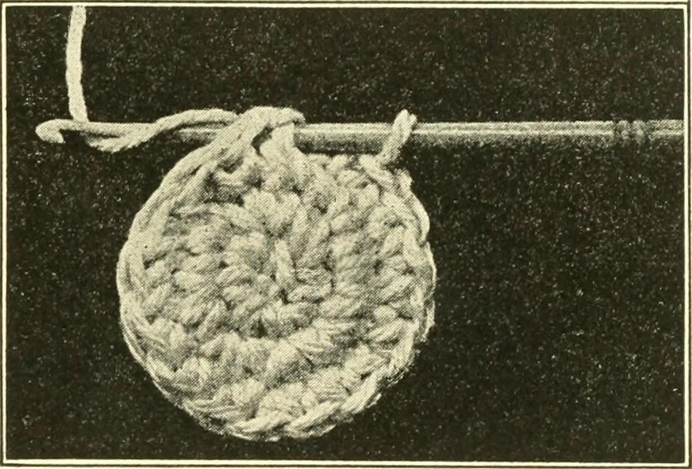 An illustration from The Mary Frances knitting and crocheting book;, 1918, leaf 244