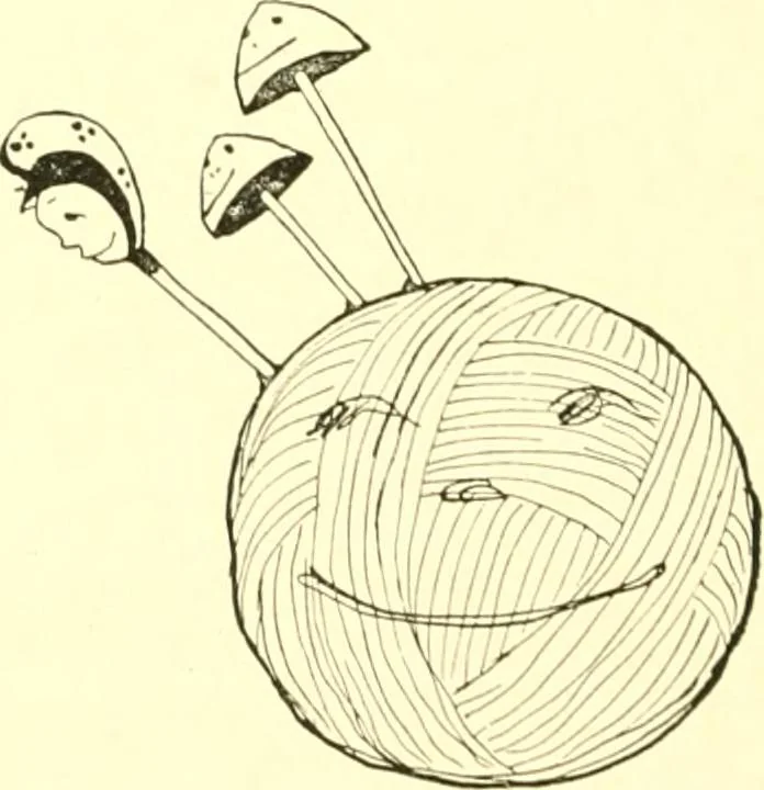 An illustration from The Mary Frances knitting and crocheting book;, 1918, leaf 247