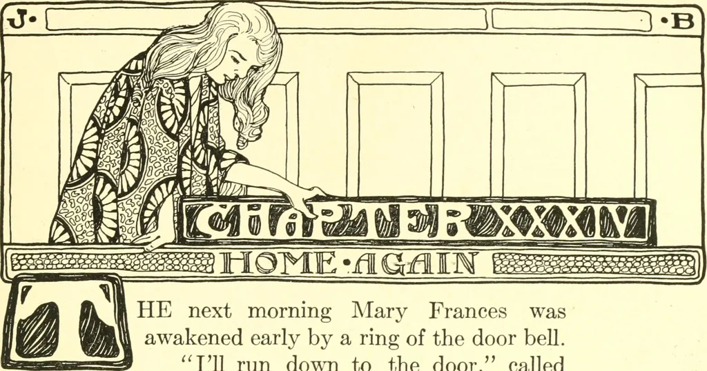 An illustration from The Mary Frances knitting and crocheting book;, 1918, leaf 248