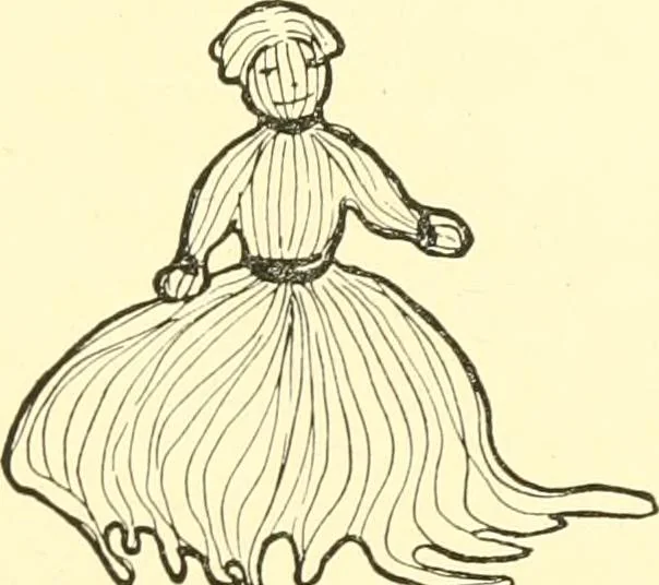An illustration from The Mary Frances knitting and crocheting book;, 1918, leaf 252