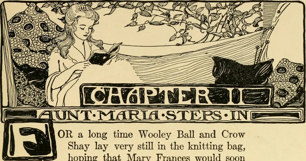An illustration from The Mary Frances knitting and crocheting book;, 1918, leaf 26