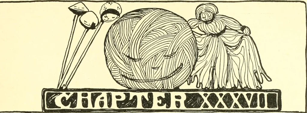 An illustration from The Mary Frances knitting and crocheting book;, 1918, leaf 260
