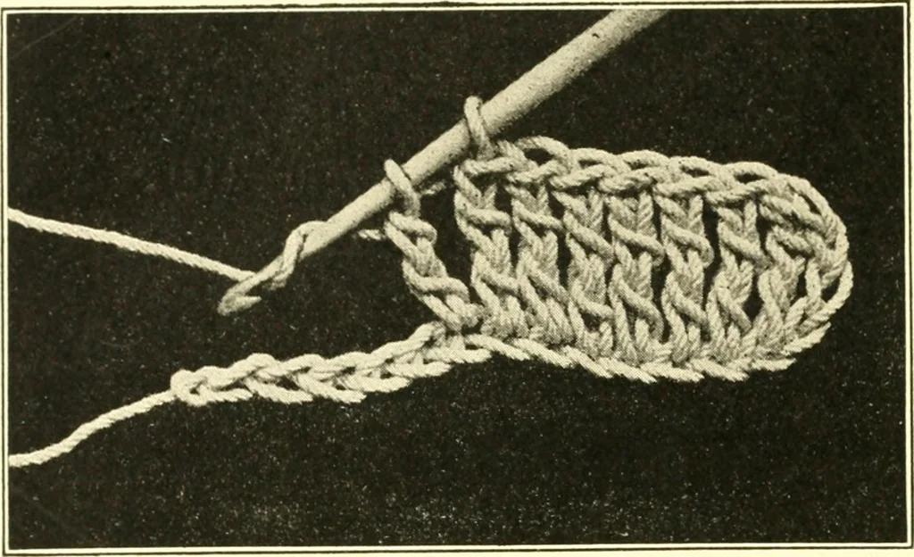 An illustration from The Mary Frances knitting and crocheting book;, 1918, leaf 261