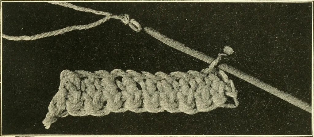 An illustration from The Mary Frances knitting and crocheting book;, 1918, leaf 264