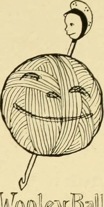 An illustration from The Mary Frances knitting and crocheting book;, 1918, leaf 28