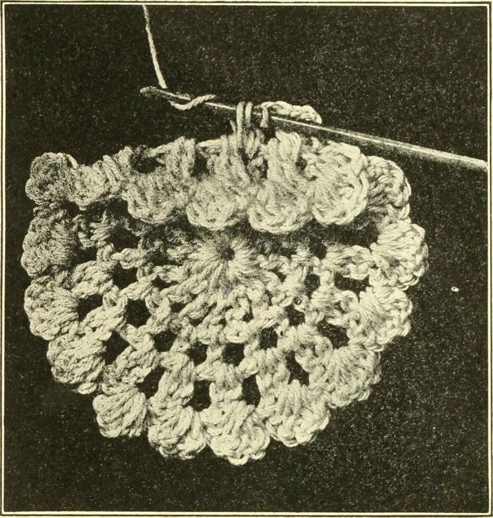 An illustration from The Mary Frances knitting and crocheting book;, 1918, leaf 282