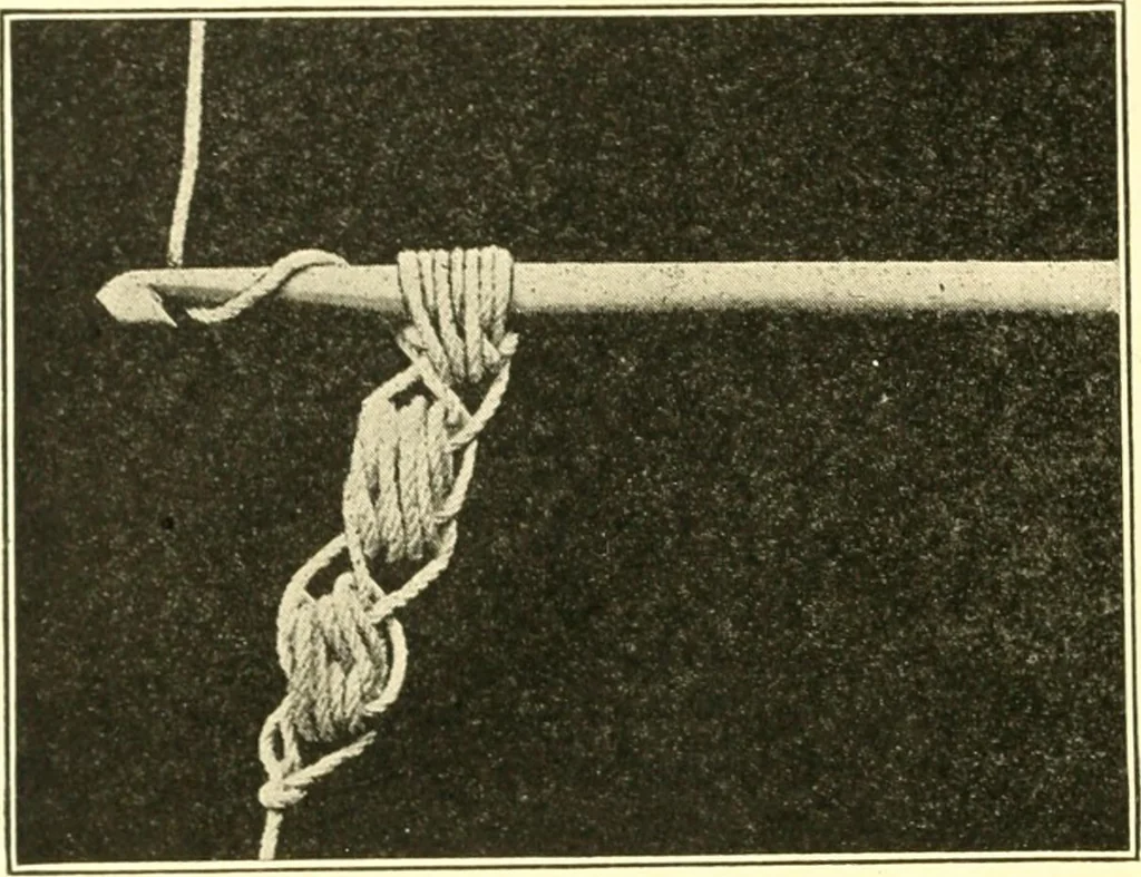 An illustration from The Mary Frances knitting and crocheting book;, 1918, leaf 289