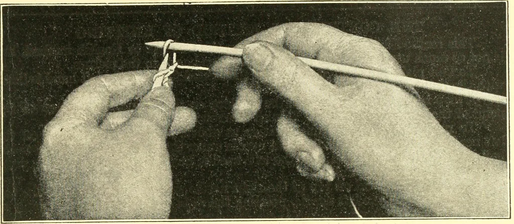 An illustration from The Mary Frances knitting and crocheting book;, 1918, leaf 296