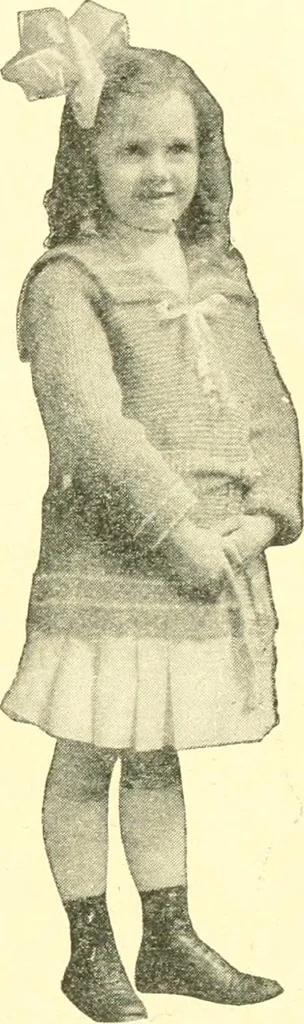 An illustration from The Mary Frances knitting and crocheting book;, 1918, leaf 298