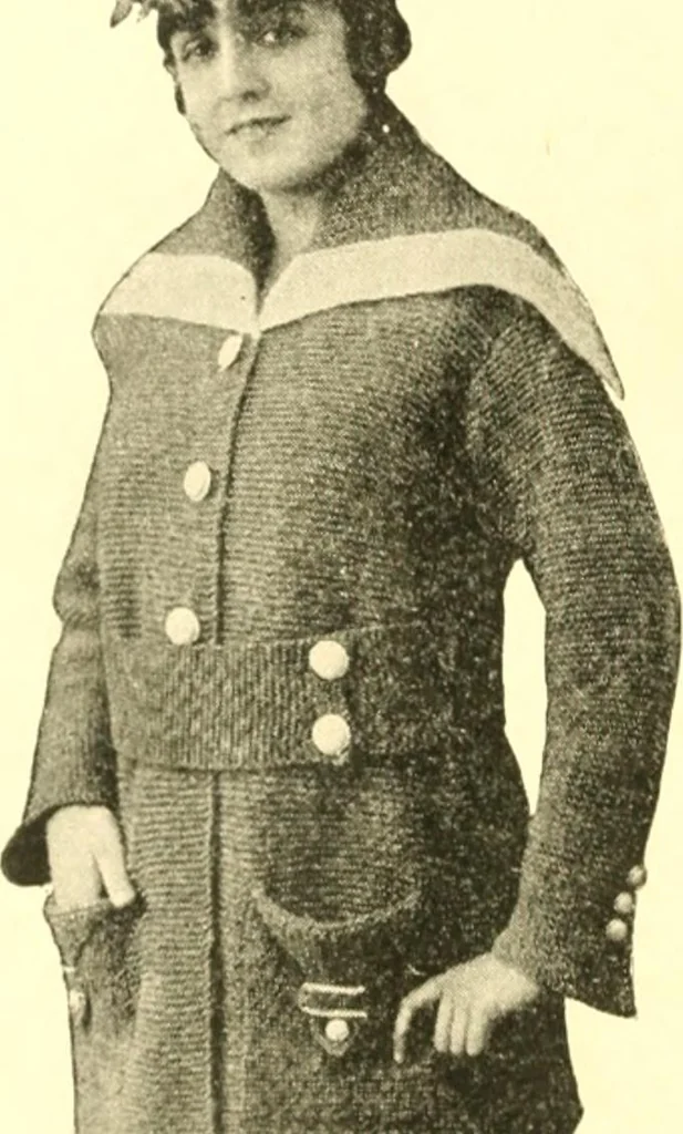 An illustration from The Mary Frances knitting and crocheting book;, 1918, leaf 299