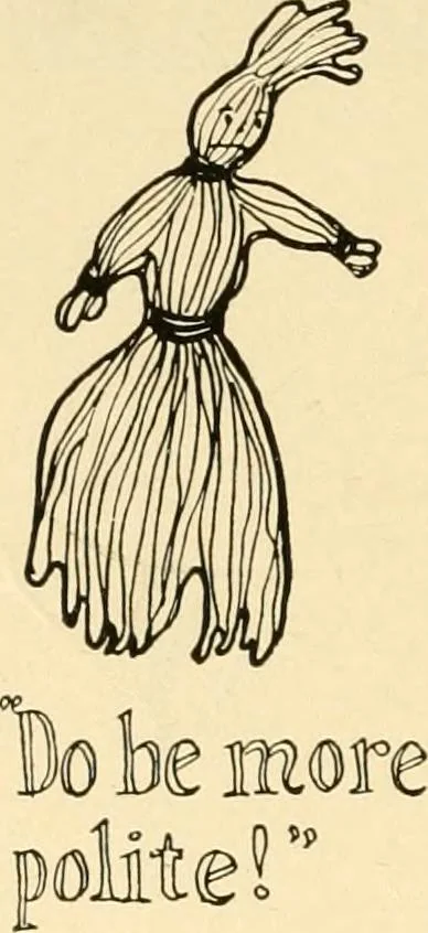 An illustration from The Mary Frances knitting and crocheting book;, 1918, leaf 37