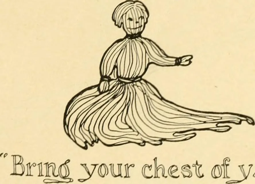 An illustration from The Mary Frances knitting and crocheting book;, 1918, leaf 42