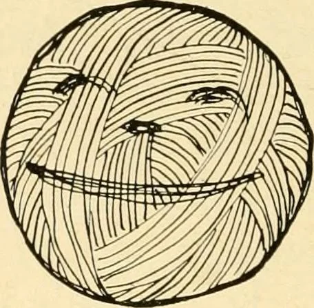 An illustration from The Mary Frances knitting and crocheting book;, 1918, leaf 55