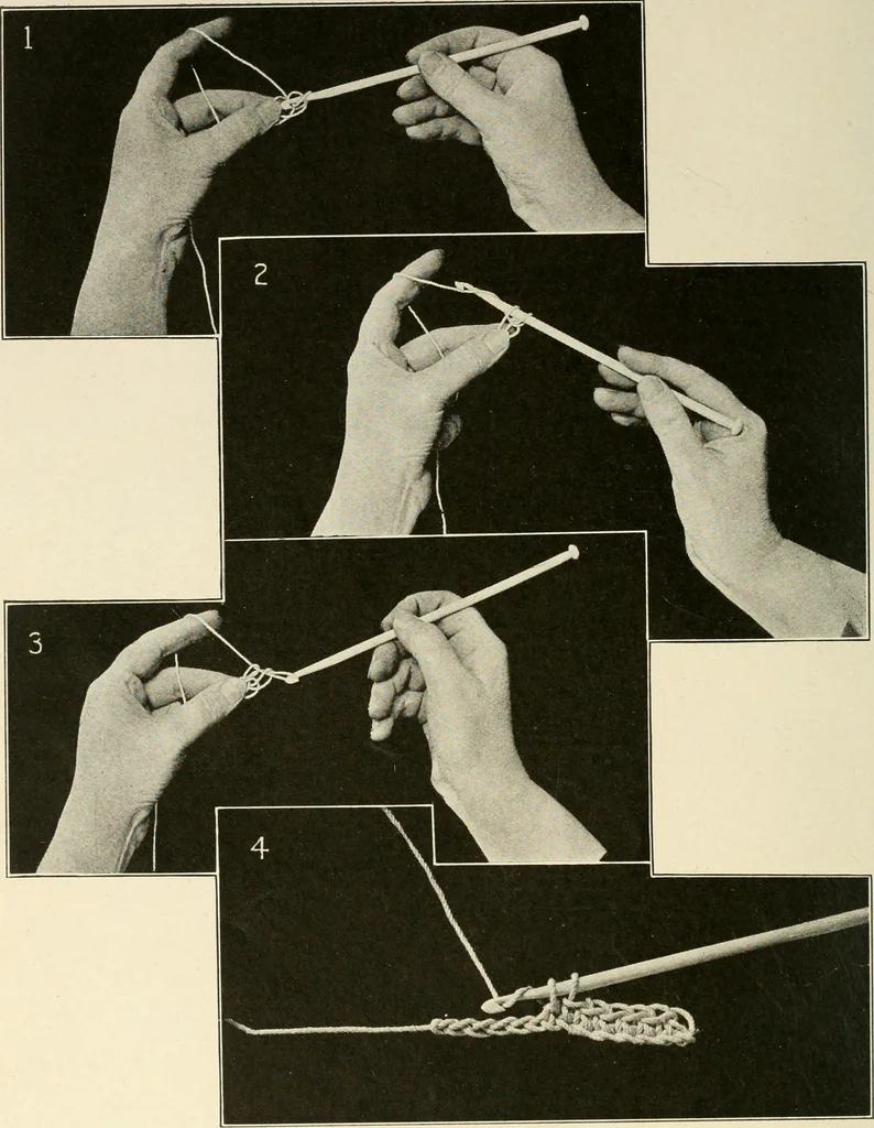 An illustration from The Mary Frances knitting and crocheting book;, 1918, leaf 63
