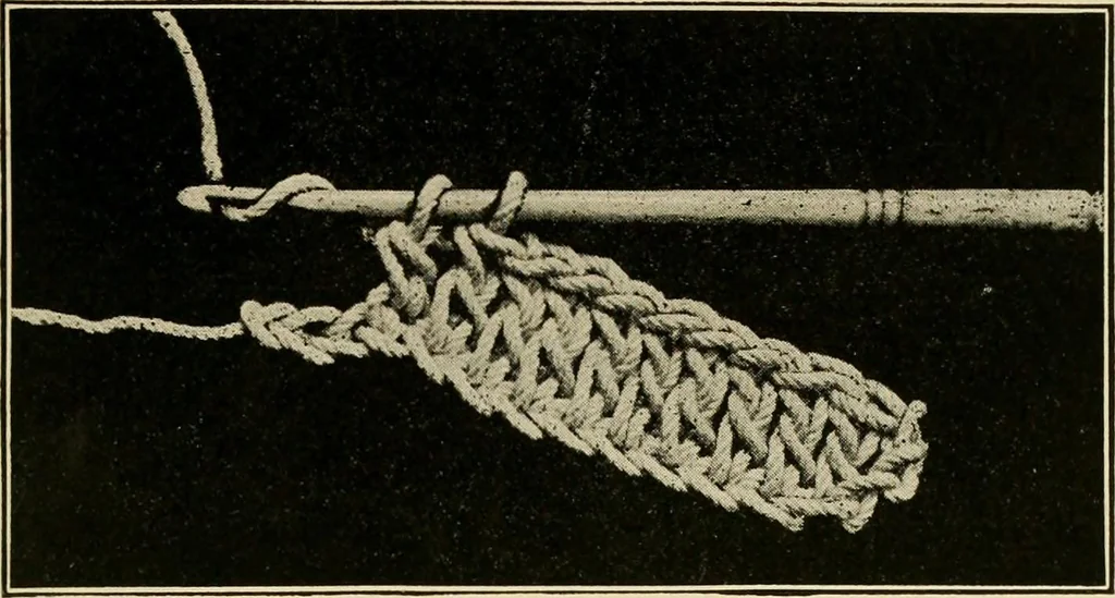 An illustration from The Mary Frances knitting and crocheting book;, 1918, leaf 66