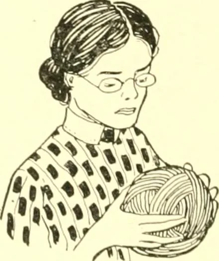An illustration from The Mary Frances knitting and crocheting book;, 1918, leaf 67
