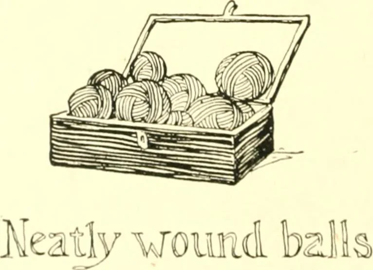 An illustration from The Mary Frances knitting and crocheting book;, 1918, leaf 77