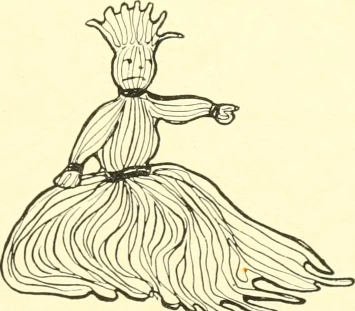 An illustration from The Mary Frances knitting and crocheting book;, 1918, leaf 80