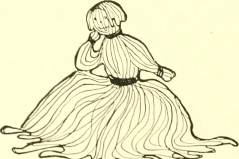 An illustration from The Mary Frances knitting and crocheting book;, 1918, leaf 81