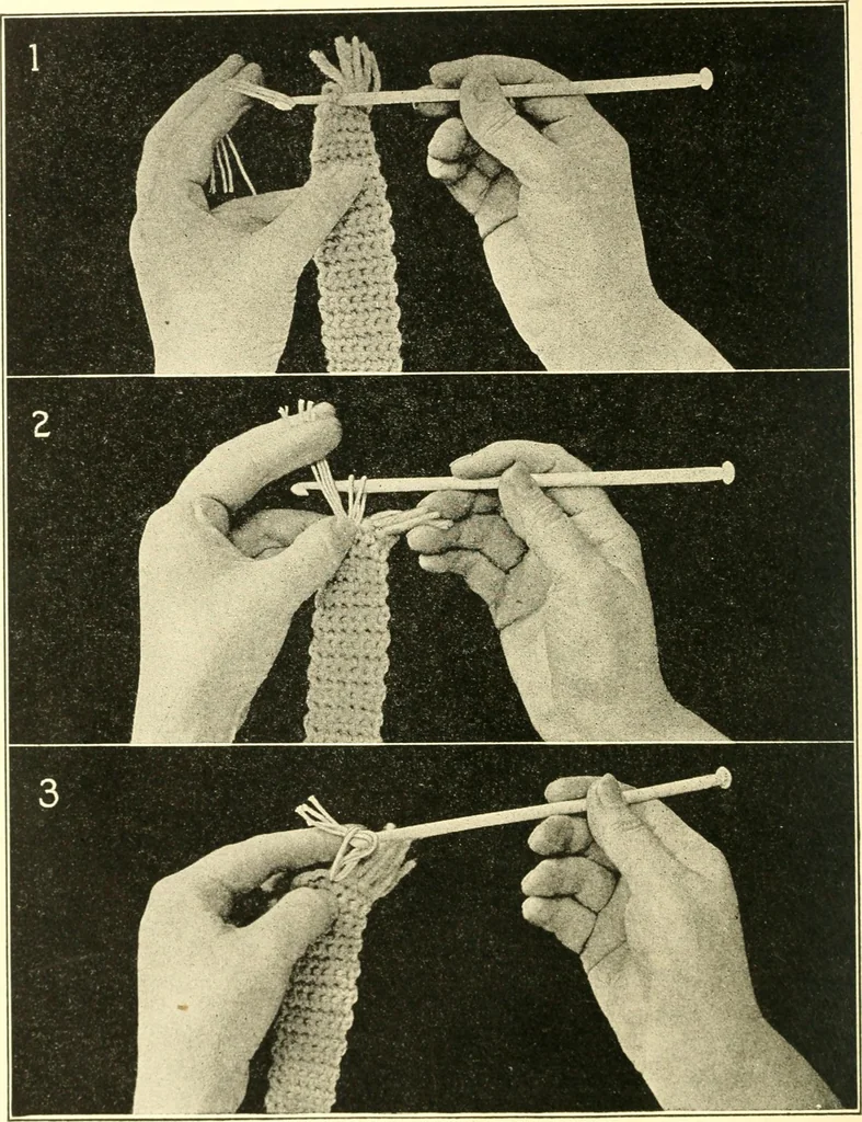 An illustration from The Mary Frances knitting and crocheting book;, 1918, leaf 83
