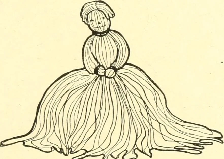 An illustration from The Mary Frances knitting and crocheting book;, 1918, leaf 84