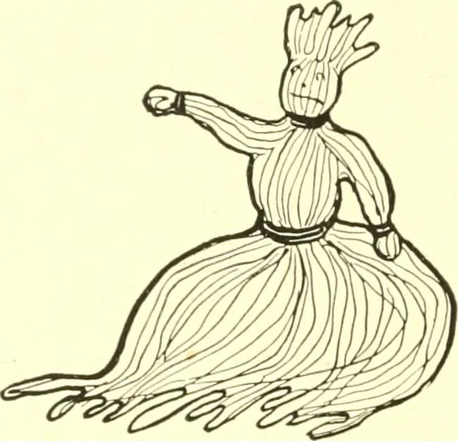 An illustration from The Mary Frances knitting and crocheting book;, 1918, leaf 97