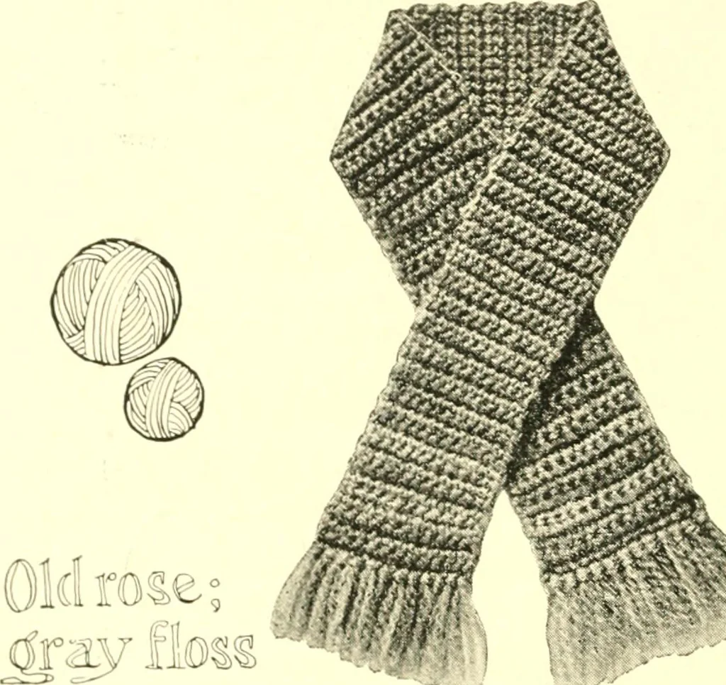 An illustration from The Mary Frances knitting and crocheting book;, 1918, leaf 99