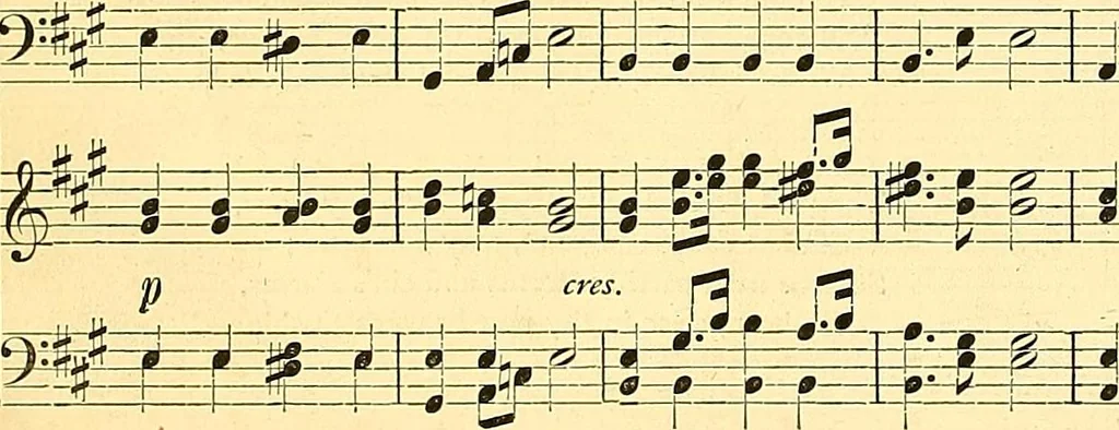 An illustration from The Masonic Orpheus, 1870, leaf 65