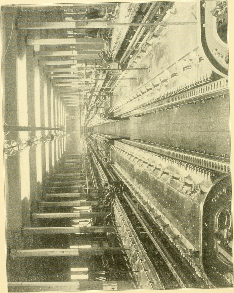 An illustration from The Mason Machine Works, Taunton, Massachusetts, U.S.A., inventors and builders of cotton machinery : Founded 1842 ; Incorporated 1873 ; [Catalogue], 1898, leaf 117