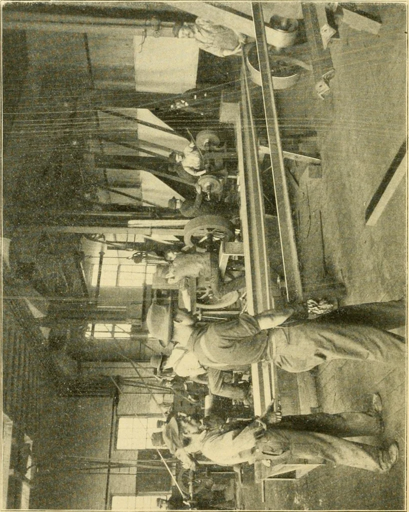 An illustration from The Mason Machine Works, Taunton, Massachusetts, U.S.A., inventors and builders of cotton machinery : Founded 1842 ; Incorporated 1873 ; [Catalogue], 1898, leaf 15