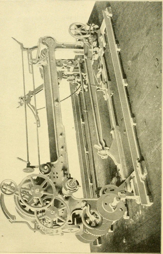 An illustration from The Mason Machine Works, Taunton, Massachusetts, U.S.A., inventors and builders of cotton machinery : Founded 1842 ; Incorporated 1873 ; [Catalogue], 1898, leaf 163