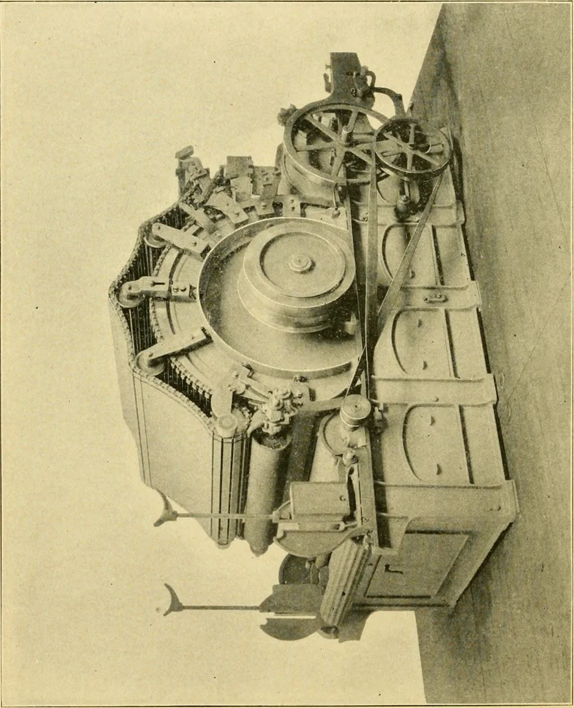 An illustration from The Mason Machine Works, Taunton, Massachusetts, U.S.A., inventors and builders of cotton machinery : Founded 1842 ; Incorporated 1873 ; [Catalogue], 1898, leaf 17