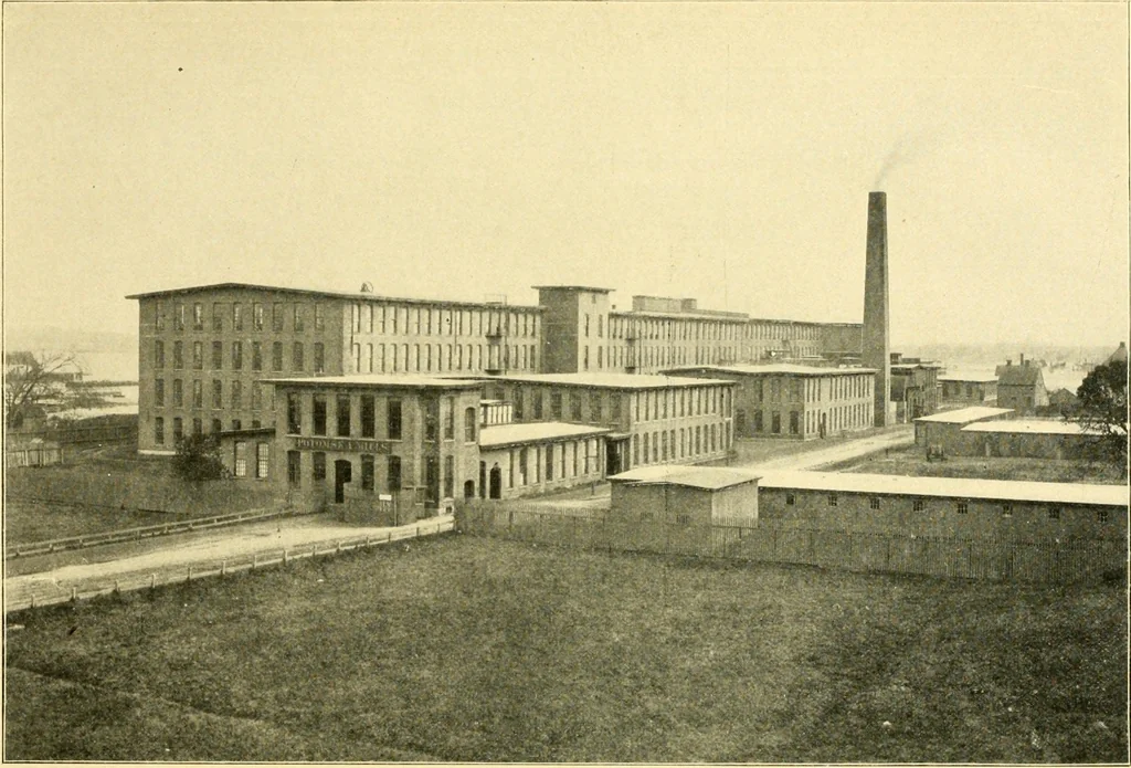 An illustration from The Mason Machine Works, Taunton, Massachusetts, U.S.A., inventors and builders of cotton machinery : Founded 1842 ; Incorporated 1873 ; [Catalogue], 1898, leaf 173