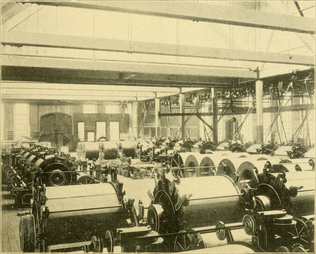 An illustration from The Mason Machine Works, Taunton, Massachusetts, U.S.A., inventors and builders of cotton machinery : Founded 1842 ; Incorporated 1873 ; [Catalogue], 1898, leaf 21