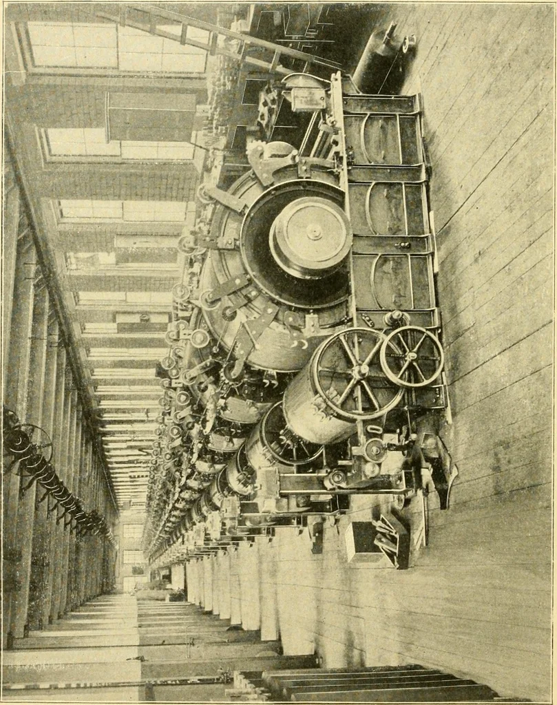 An illustration from The Mason Machine Works, Taunton, Massachusetts, U.S.A., inventors and builders of cotton machinery : Founded 1842 ; Incorporated 1873 ; [Catalogue], 1898, leaf 23