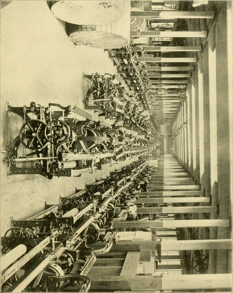 An illustration from The Mason Machine Works, Taunton, Massachusetts, U.S.A., inventors and builders of cotton machinery : Founded 1842 ; Incorporated 1873 ; [Catalogue], 1898, leaf 248