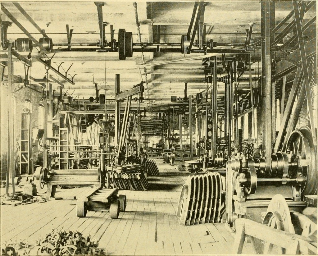 An illustration from The Mason Machine Works, Taunton, Massachusetts, U.S.A., inventors and builders of cotton machinery : Founded 1842 ; Incorporated 1873 ; [Catalogue], 1898, leaf 27