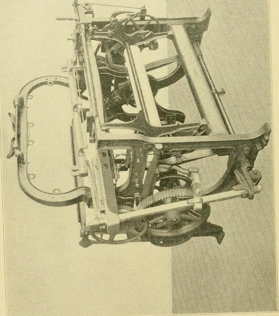 An illustration from The Mason Machine Works, Taunton, Massachusetts, U.S.A., inventors and builders of cotton machinery : Founded 1842 ; Incorporated 1873 ; [Catalogue], 1898, leaf 271