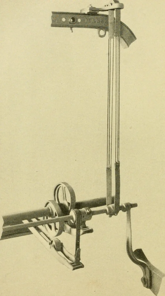 An illustration from The Mason Machine Works, Taunton, Massachusetts, U.S.A., inventors and builders of cotton machinery : Founded 1842 ; Incorporated 1873 ; [Catalogue], 1898, leaf 287
