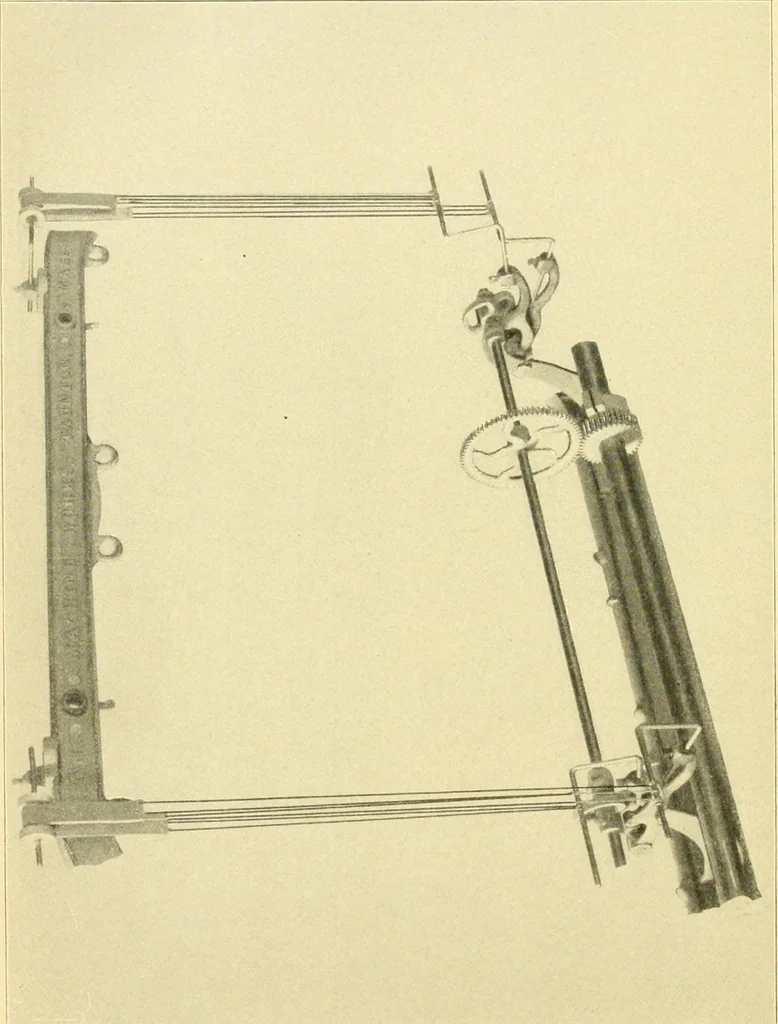 An illustration from The Mason Machine Works, Taunton, Massachusetts, U.S.A., inventors and builders of cotton machinery : Founded 1842 ; Incorporated 1873 ; [Catalogue], 1898, leaf 289