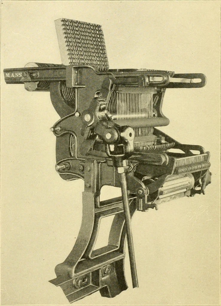 An illustration from The Mason Machine Works, Taunton, Massachusetts, U.S.A., inventors and builders of cotton machinery : Founded 1842 ; Incorporated 1873 ; [Catalogue], 1898, leaf 321