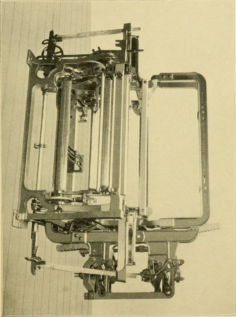 An illustration from The Mason Machine Works, Taunton, Massachusetts, U.S.A., inventors and builders of cotton machinery : Founded 1842 ; Incorporated 1873 ; [Catalogue], 1898, leaf 330