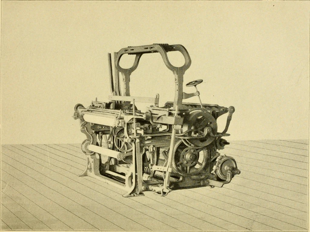 An illustration from The Mason Machine Works, Taunton, Massachusetts, U.S.A., inventors and builders of cotton machinery : Founded 1842 ; Incorporated 1873 ; [Catalogue], 1898, leaf 335
