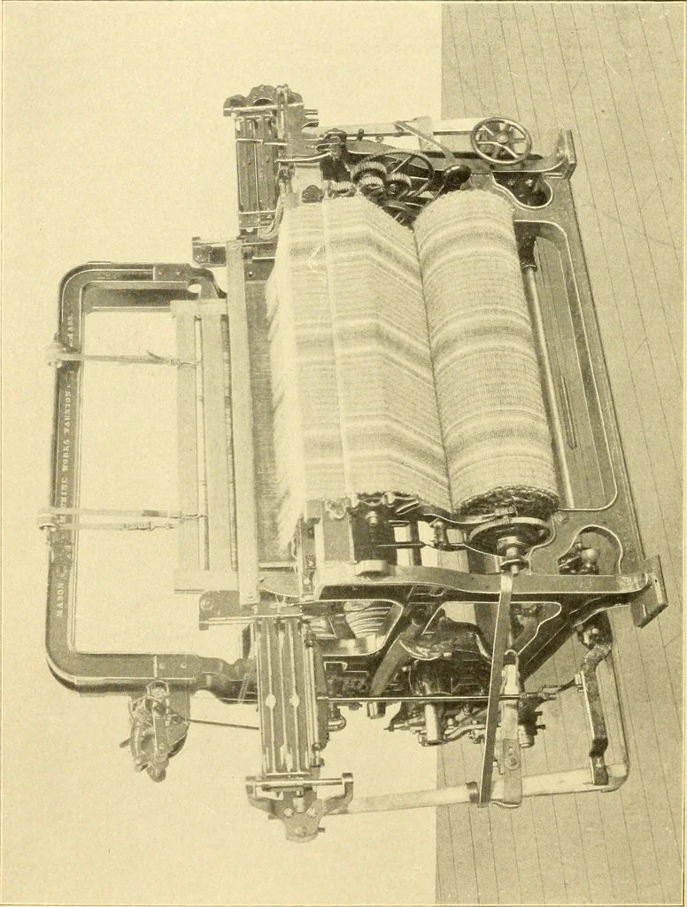 An illustration from The Mason Machine Works, Taunton, Massachusetts, U.S.A., inventors and builders of cotton machinery : Founded 1842 ; Incorporated 1873 ; [Catalogue], 1898, leaf 341