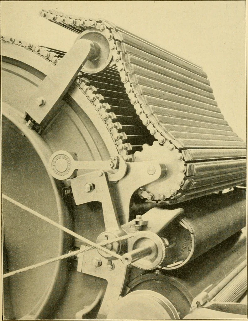 An illustration from The Mason Machine Works, Taunton, Massachusetts, U.S.A., inventors and builders of cotton machinery : Founded 1842 ; Incorporated 1873 ; [Catalogue], 1898, leaf 38