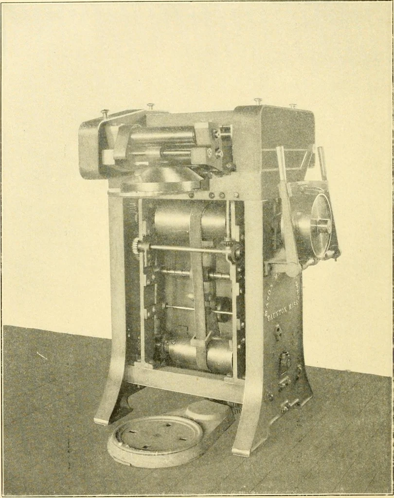 An illustration from The Mason Machine Works, Taunton, Massachusetts, U.S.A., inventors and builders of cotton machinery : Founded 1842 ; Incorporated 1873 ; [Catalogue], 1898, leaf 53