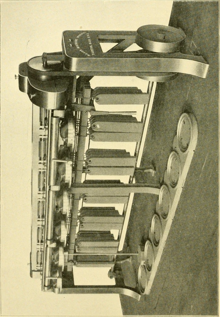 An illustration from The Mason Machine Works, Taunton, Massachusetts, U.S.A., inventors and builders of cotton machinery : Founded 1842 ; Incorporated 1873 ; [Catalogue], 1898, leaf 65