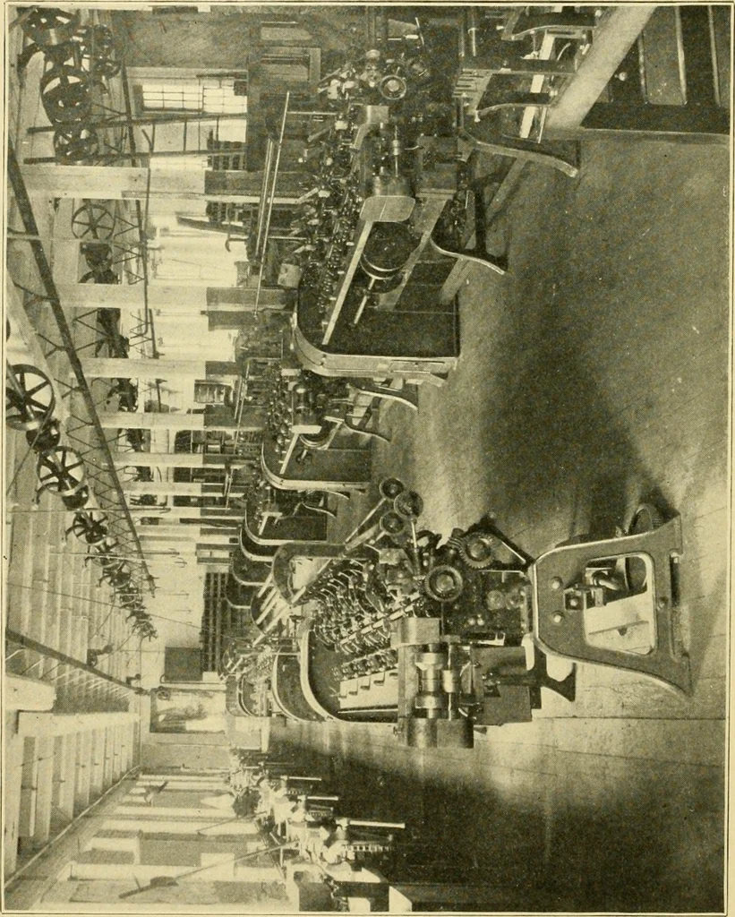An illustration from The Mason Machine Works, Taunton, Massachusetts, U.S.A., inventors and builders of cotton machinery : Founded 1842 ; Incorporated 1873 ; [Catalogue], 1898, leaf 85