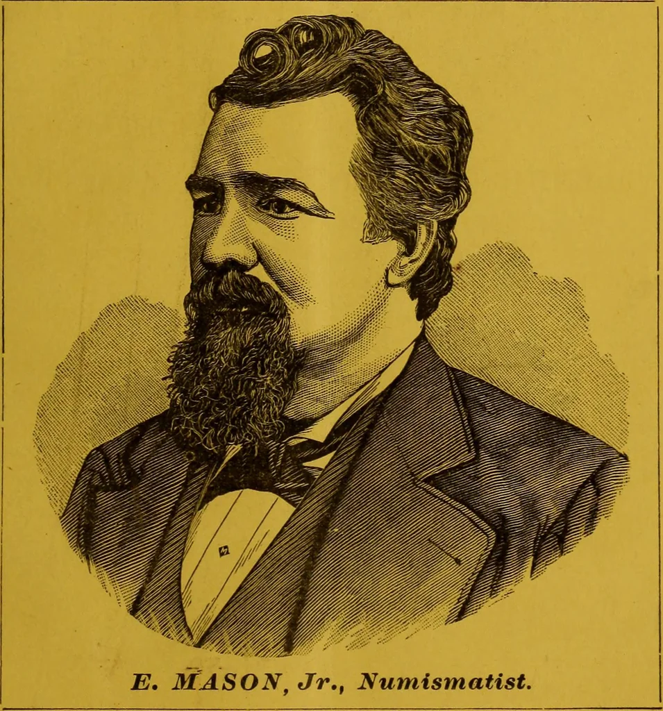An illustration from Mason's combined buying and selling coin priced catalogue, for 1881. Showing buying and selling prices, 1881, leaf 22