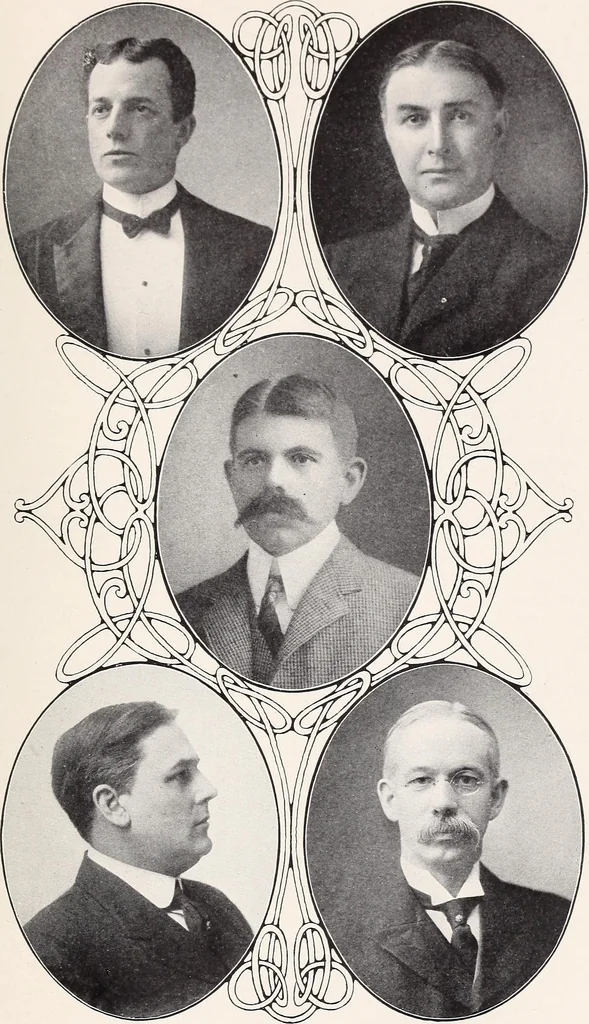 An illustration from Massachusetts consistory of sublime princes of the royal secret, thirty-second degree of the Ancient and accepted Scottish rite for the northern jurisdiction of the United States, Boston, Massachusetts, 1908, leaf 182